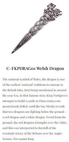 Kiltpin, Welsh Dragon