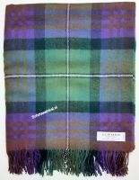 Blanket,  100% lamswol, Isle of Skye Tartan, 170 x 140