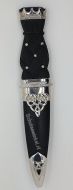 Celtic knot, paarse top, Sgian Dubh